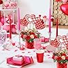 15 Pcs Valentines Day Heart Floral Picks Red Heart on Sticks Bouquet Tabletop Centerpiece Decoration for Home Vase Filler Wedding Mother's Day Crafts Stems Arrangement DIY Photo Prop Party Supplies #2