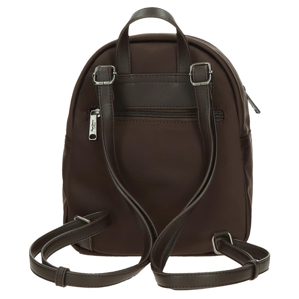 Pepe Jeans Natalie Mochila casual fabricada en Poliéster y PU., Tirantes anchos y ajustables que se adaptan, bolsillo frontal. De Joumma Bags
