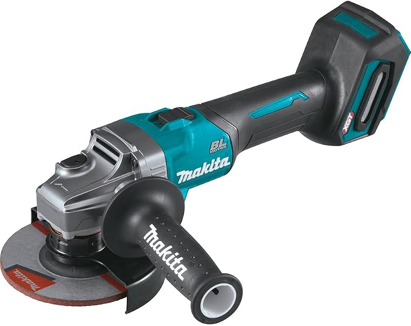 Makita - 4-1/2. / 5 Angle Grinder with Electric Brake to (GAG01Z) | 8,500 RPM, electric brake, AFT shutoff, up to 60% faster cutting, tool only
