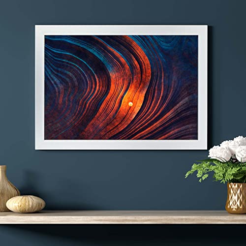 50cm x 70cm Poster frame Picture frame Black/White/Oak Photo Frame 50cm x 70cm Wall frame (WHITE, 70 x 50 cm) - Image 3