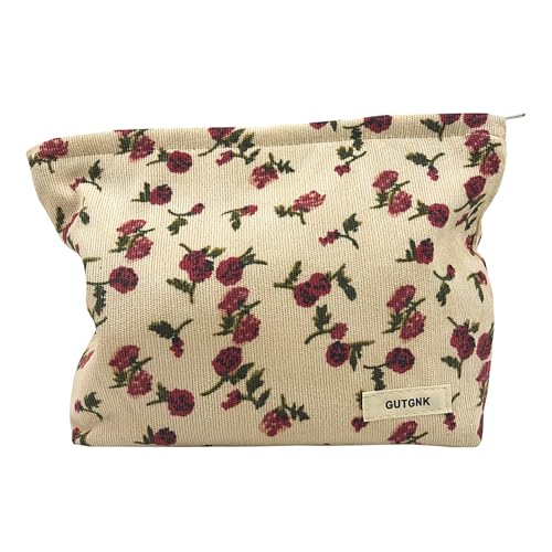 Gutgnk BQW29 Make-up Tasche Rosenmuster