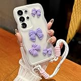 Handyhülle mit Handschlaufe für Samsung S25 Ultra S25 Plus, Hülle für Samsung Galaxy S24 Ultra...