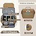 RAINSMORE Vintage Kameratasche – Wasserfestes Canvas für DSLR & spiegellose Kamera, 10 mm Stoßpolster, Regenhülle & Stativhalterung, Schulter- und Messenger-Tasche für Fotografen Khaki