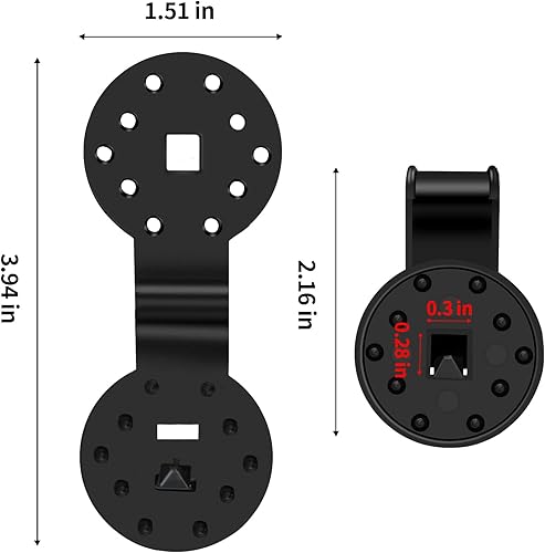 Miniatura 6 de Clips redondos de plástico negro para sombra, pinzas de plástico para tela de sombra, abrazadera de plástico para red de sombra, red antipájaros,