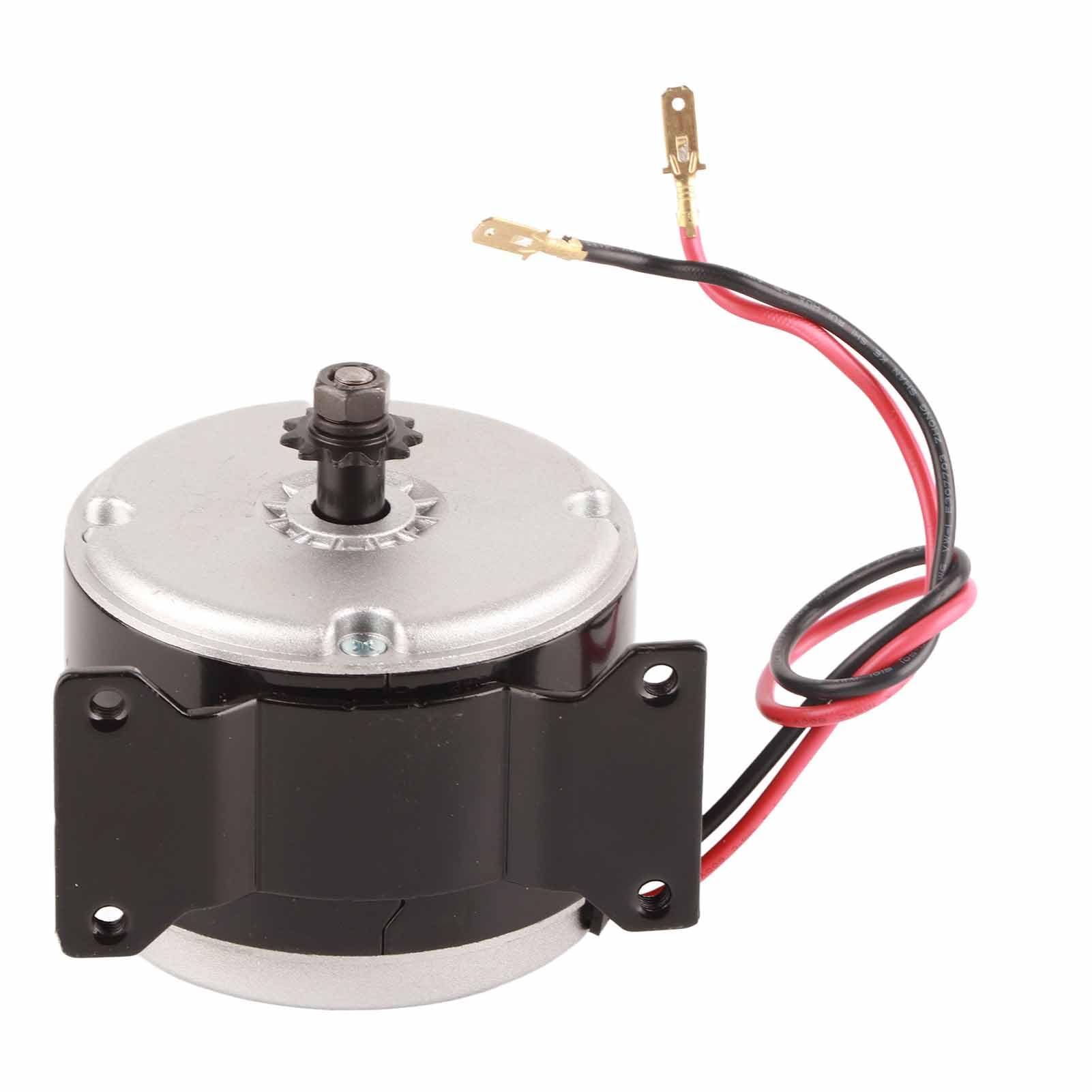 YH1016 Motore elettrico a spazzole da 24 V, 250 W, motore CC ad alta velocità di 2750 giri/min per scooter elettrici e veicoli fuoristrada, con pignone a 11 denti e staffa di