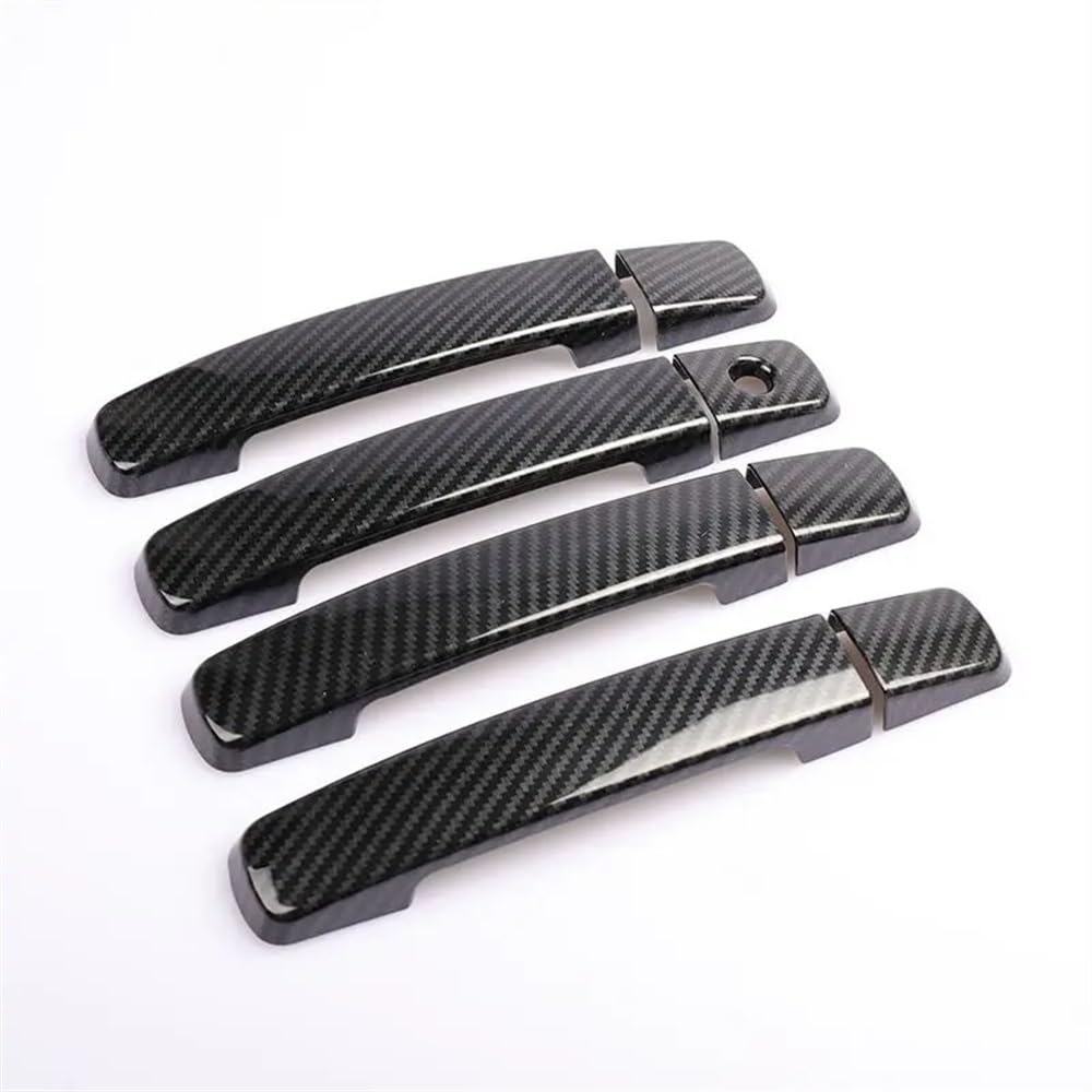 Mlhoghigd Carbon 0 Button Door Handle For Qashqai For J10 2007 2008 2009 2010 2011 2012 2013 Car Door Handle Cover Stickers Styling Accessories