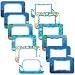 Containlol 240 Pcs Name Tags Self Adhesive, Back to School Labels for Classroom, Party Favor Bags, Place Cards & Gift Bags, 12 Colorful Designs, 3.5"x2.4"(Ocean)