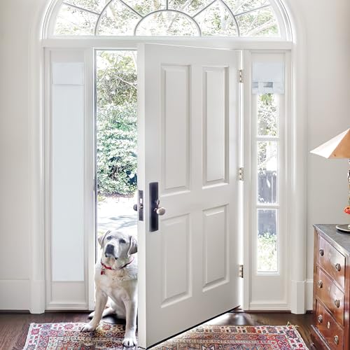 PONY DANCE Sidelight Curtains - Thermal Insulated Blackout Blinds for French Door, Patio Glass Door, W12 x L72 inch, Greyish White, 1 Pc