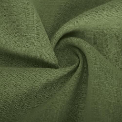 Linen Shirts for Girls Summer Casual Button v Neck Tunic Blouses 2025 Kids Trendy Lightweight Solid Short Sleeve Tops4