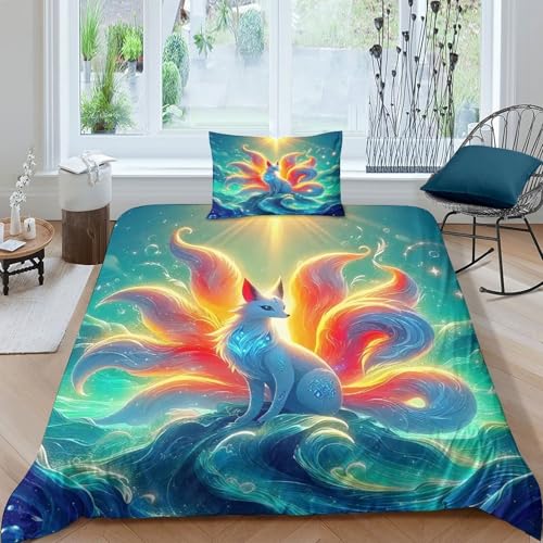 Parure de lit 135x200 microfibre avec fermeture éclair cachée