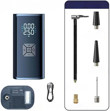 Tire Inflator Portable Air Compressor 180PSI & 3X Faster Portable Air Pump with Digital Pressure Gauge for Car, Motorcycle, Bicycle and More