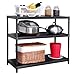 WJMLS 3 Niveaux Unité Cuisine étagère Rayonnage Four Racks Cuisine de Stockage Casiers entrepôt étagères