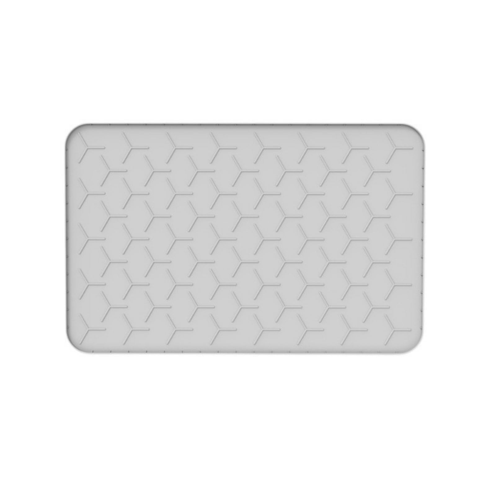 Pflegeleicht Katzenfutter-Matte, 86 × 55,5 cm, Grau