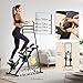 Stair Stepper for Home, Pro Vertical Climber with LCD Monitor, Foldable Cardio Exercise Machine with Adjustable Resistance Handlebar & Non-Slip Pedals,Space-Saving Design,150kg Weight Capacity
