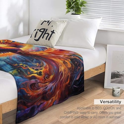 Couverture Phénix en flannel douce 180×200cm pour lit et canapé