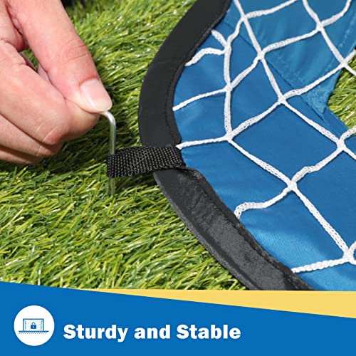 Blomoba Soccer Goals Net - Folding Pop Up Soccer Nets For Kids, Portable Football Goals For Backyard, Indoor Outdoor Games Practice Training, Easy Assembly With Compact Carrying Bag(2 Pack) #TOP3