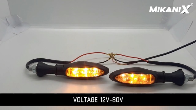 MIKANIX Amber 3 LED Turn Signal Indicator Light Lamp for All KTM