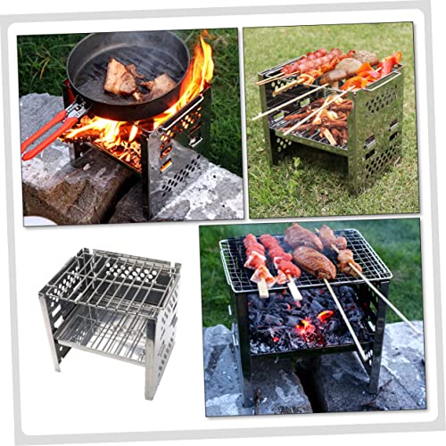 Mini outil de barbecue de camping en acier inoxydable durable - 6