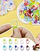 300pcs FIVEIZERO Stitch Markers with 6 pieces of large blunt sewing needles,colorful knitting markers,plastic crochet hook clip,bulk Crochet hook markers for knitting stitch locking clip crochet hooks #3