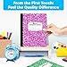 Rosmonde 5 Pack Composition Notebook Wide Ruled, 200 Pages (100 Sheets), 9-3/4x7-1/2, Notebooks for Work, Back to School Supplies, Hard Cover Composition Books, Notebooks for Women, Colors May Repeat