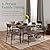 Best Choice Products 6-Piece 55in Modern Dining Set for Home, Kitchen, Dining Room w/Storage Racks, Rectangular Table, Bench, 4 Chairs, Steel Frame - Brown