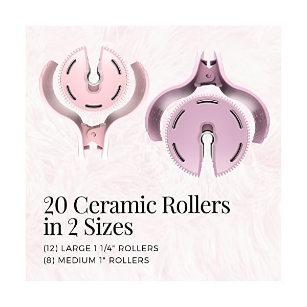Remington-H9100S-Pro-Hair-Setter-with-Thermaluxe-Advanced-Thermal-Technology-Electric-Hot-Rollers-11--Purple-1-Count REMINGTON Pro Hair Setter with Thermaluxe Advanced Thermal Technology, 20 Electric Hot Rollers, 8 Medium (1") Rollers & 12 Large (1 ¼") Rollers, Purple