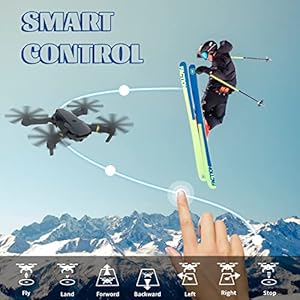 E58 Drone with Camera for Adults/Kids Foldable RC Quadcopter Drone with 4K HD Camera, WiFi FPV Live Video, Altitude Hold, One Key Take Off/Landing, 3D Flip, APP Control - immagine 5
