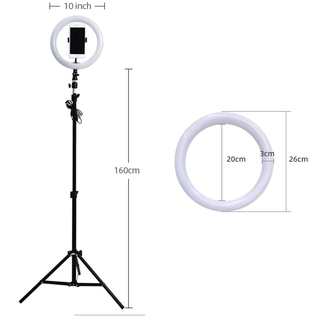 Luce Ad Anello, Luce Ad Anello Da 10 Pollici, Luce Ad Anello Per Trucco Da Scrivania Con 3 Modalità Di Illuminazione Dimmerabili Per Streaming Live E Fotografia Video Su Youtube