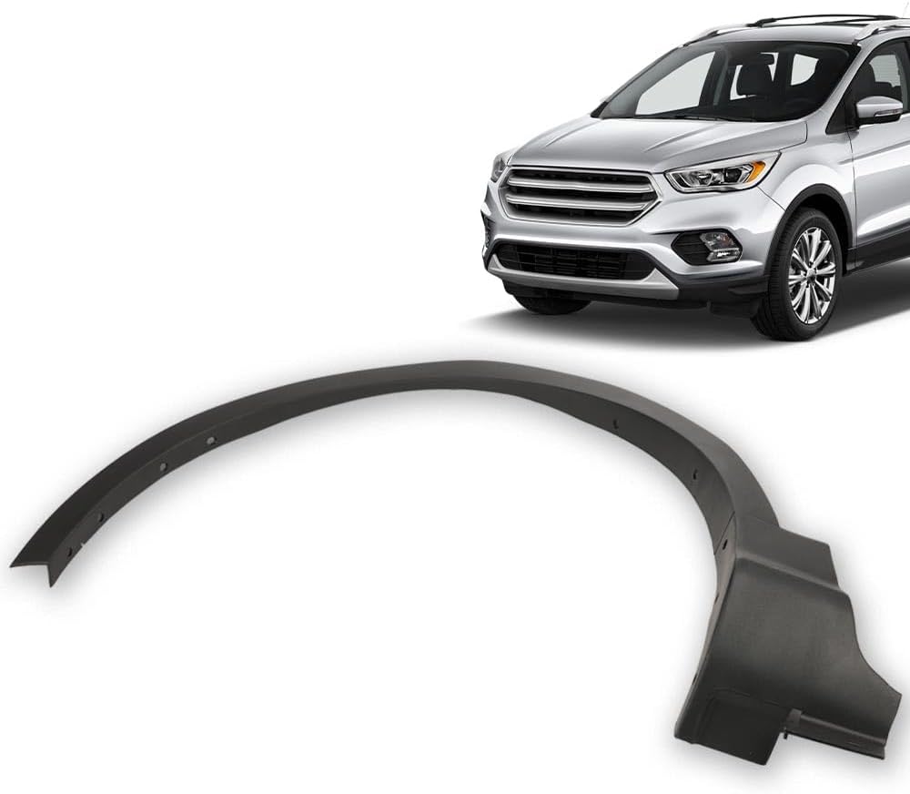 ALLGOOD Fender Flares Compatible Ford Escape 2013-2017 CJ5Z-16268-AB Rugged Textured Black Pocket Riveted Style Front Left Driver Wheel Fender Trim