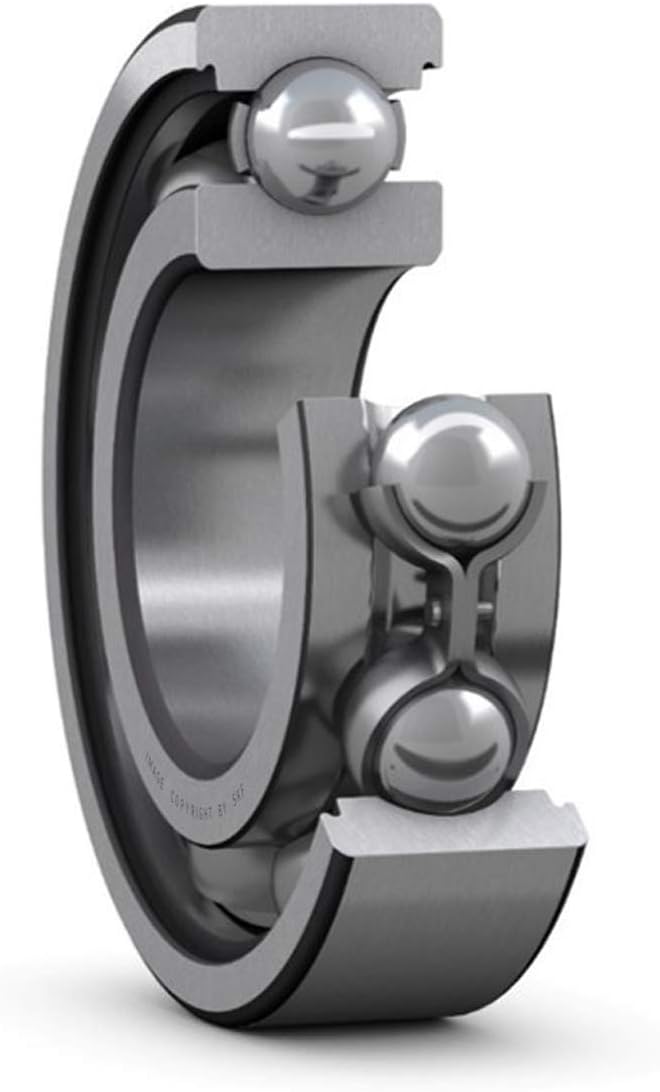 Radial Deep Groove Ball Bearing, 10 ID, Stainless Steel