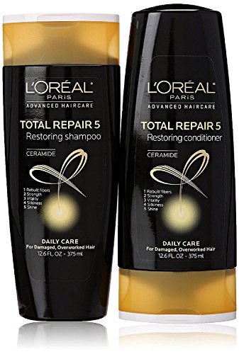 L’Oreal ParisTotal Repair 5 Shampoo and Conditioner 12.6 Ounce Each Packaging May Vary