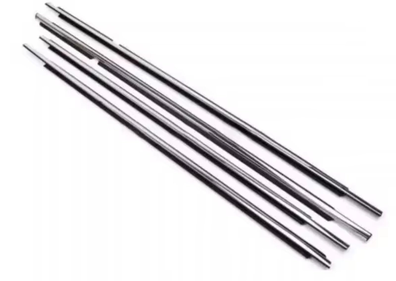 Pbqenxb Chrome For Land For Cruiser For Lc100 1998-2007 For Lx470 Weatherstrip Seal Glass 75740-60030 4 Pieces Outside Windows Rubber Outer Window Weatherstrip(Chrome)