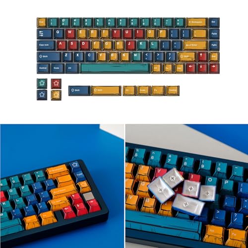 Teclas sublimadas de 78 piezas para teclados mecánicos con luces 2