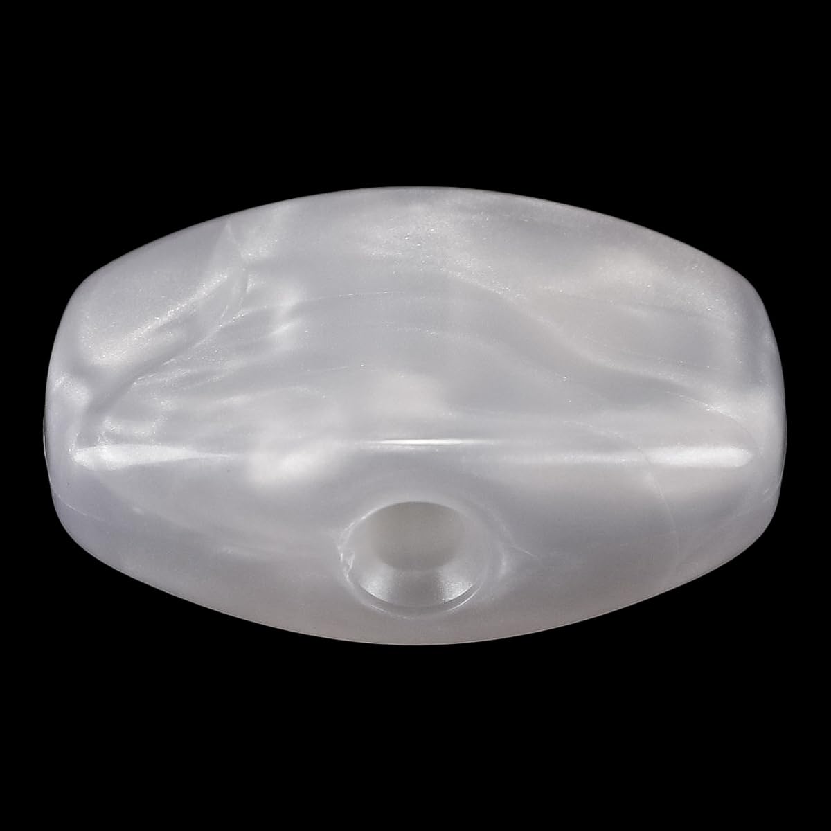 Lot De 6 Boutons De Réglage (mécaniques) Guitare Perle Blanche - Forme Ovale, Avec Vis, Pour Remplacement - 8