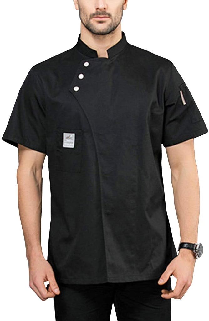 Chef Jacket Chef Coat Uniform Men's Short Sleeve Personalized Customized