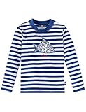 Schiesser Jungen Bademantel Aqua Capt´N Sharky Bade-Shirt, Blau (Admiral 801), 98 (Herstellergröße:098)