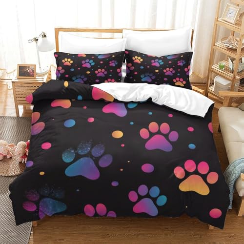 Parure de lit maman pingouin 3D 200x200cm avec housse de couette en microfibre