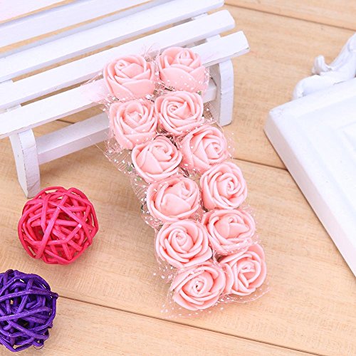 UEB 144pcs Teste di Rose in Schiuma Mini Rose