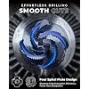 toolant Four Spiral Flute Cobalt Step Drill Bit(Pro), 1/4-1-1/8 Impact Ready Unibit Step Drill Bit, 1/4 Hex Shank Step Bit for Metal, Stainless Steel, Aluminum, Plastic