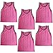 BlueDot Trading Scrimmage Training Vests Soccer Bibs Youth Set of 6 (Pink)