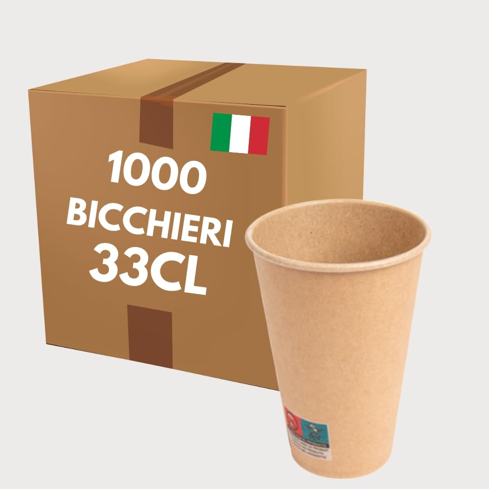 COVR Bicchieri in Carta Kraft (33cl - 12oz / 1000 unità)