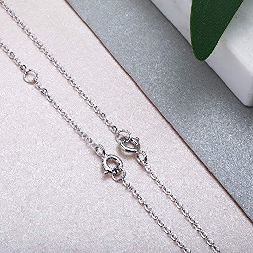 Extension Collier Rallonge Chaine Extension Chaine Or Rose en Argent Sterling pour Fabrication de Bijoux 3 Pièces/4 Pièces, Argent, Or et Or Rose (Silver-N-3, Plaqué platine-2''4''6'')