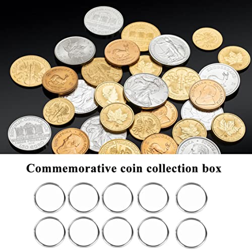 Capsulas para monedas redondas 29-39mm 10 piezas miniatura 4