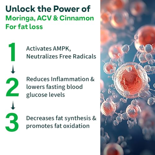 OZiva ACV Moringa | Control Cravings I Apple Cider Vinegar, Cinnamon, Guggul I No Maltodextrin & No Added Sugar I 15 Effervescent Tablets - Green Apple, Pack of 4 (60 tablets) (Image - 4)