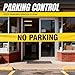 Caution No Parking Tape 3 inch X 1000 feet • Bright Yellow with a Bold Black Print for High Visibility • 3 in. Wide for Maximum Readability • Tear Resistant