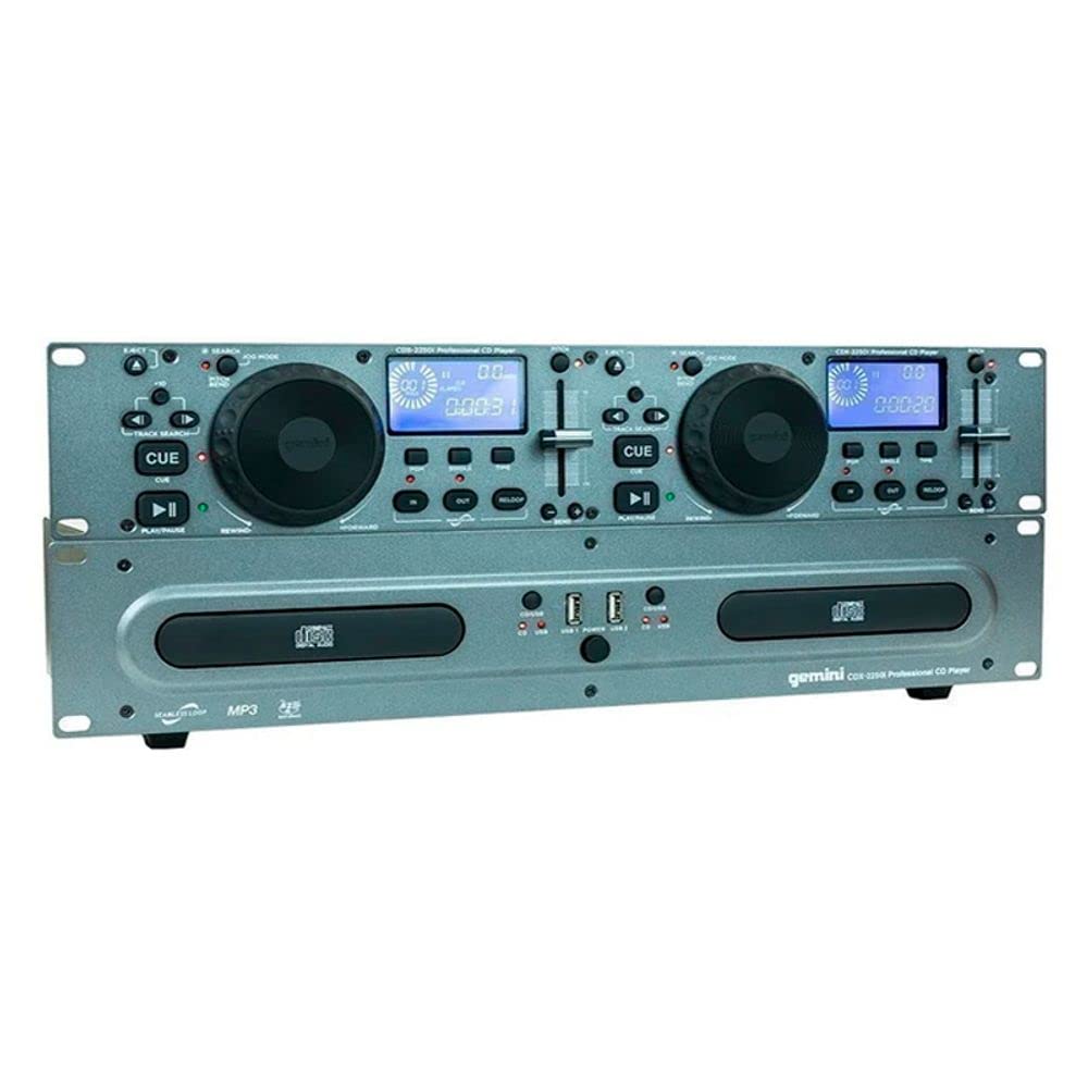Amazon.com: Gemini Dual CD/USB DJ Media Player – 2-Deck Rackmount