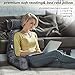 mittaGonG Extra Large Reading Pillow for Sitting in Bed Adult with Detachable Neck Support Cushion & Backrest Pillow for Bed with Arms and Side Pocket Shredded Foam Back Pillow with Washable Cover