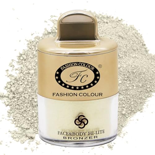 Image of FASHION COLOUR Face and Body Hi-Lite Bronzer | Highlighter For Effortless Shine | Soft Glow Highlighter | Mettalics Body Shimmer | 4g | Shade 09