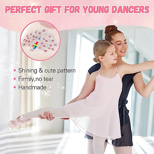 Ballet Shoes for Girls, Split Sole Toddler Ballet Shoes Satin Ballet Slippers for Girls Toddler/Little/Big Kid2