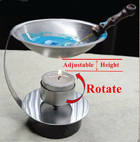 Mnyr Sealing Wax Warmer Wax Seal Kit Melting Spoon Tealight Candle Furnace Sealing Wax Beads Melt Furnace Tool Stove Pot Christmas Card Gift Package Wedding Invitations Sealing Wax Seal Stamp Kit #TOP2